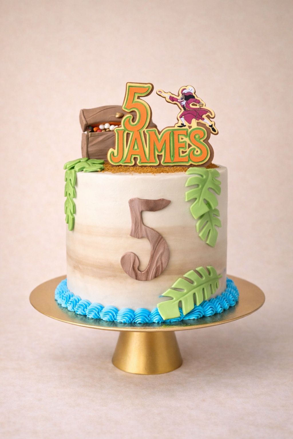 Peter Pan Taarttopper (gepersonaliseerde topper met naam en leeftijd)