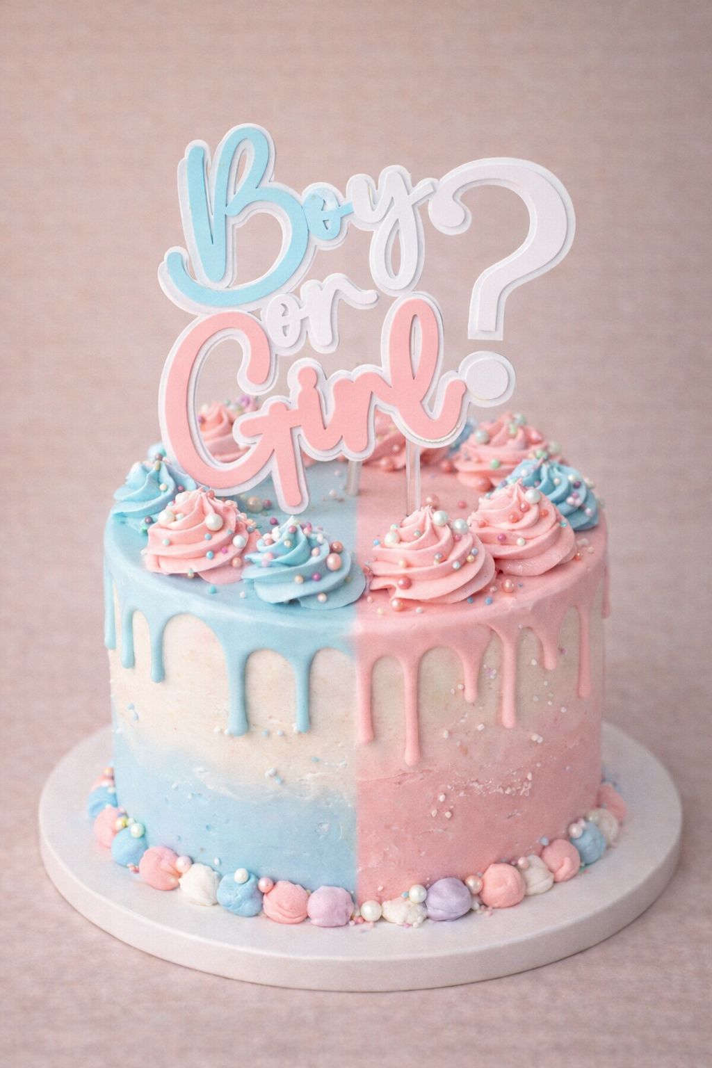 Boy or Girl? Taart topper