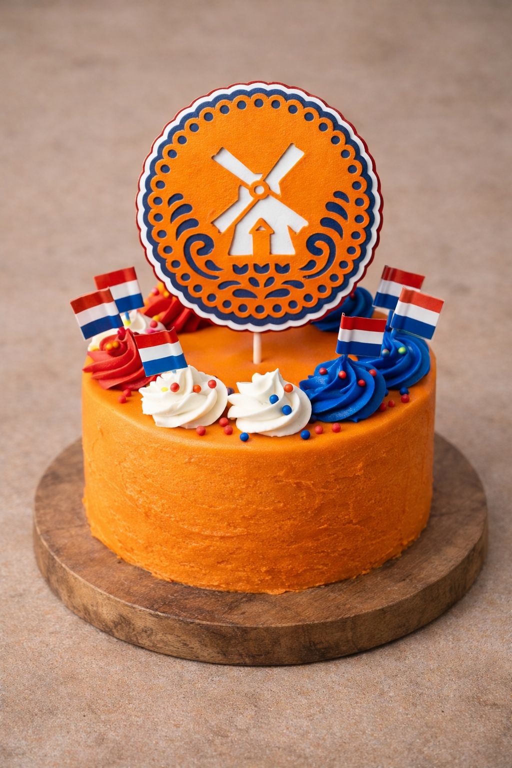 Koningsdag Taart Topper molen