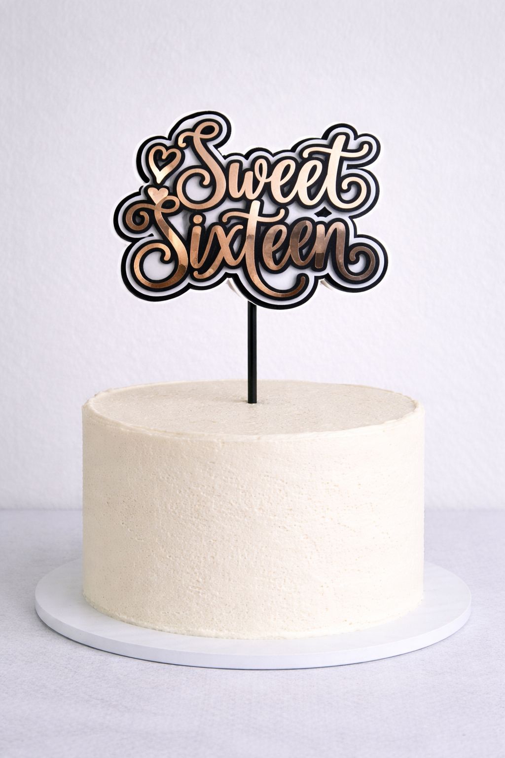 Sweet Sixteen Taart Topper Heart