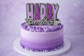 HAPPY Birthday Paars - Taart Topper Elise