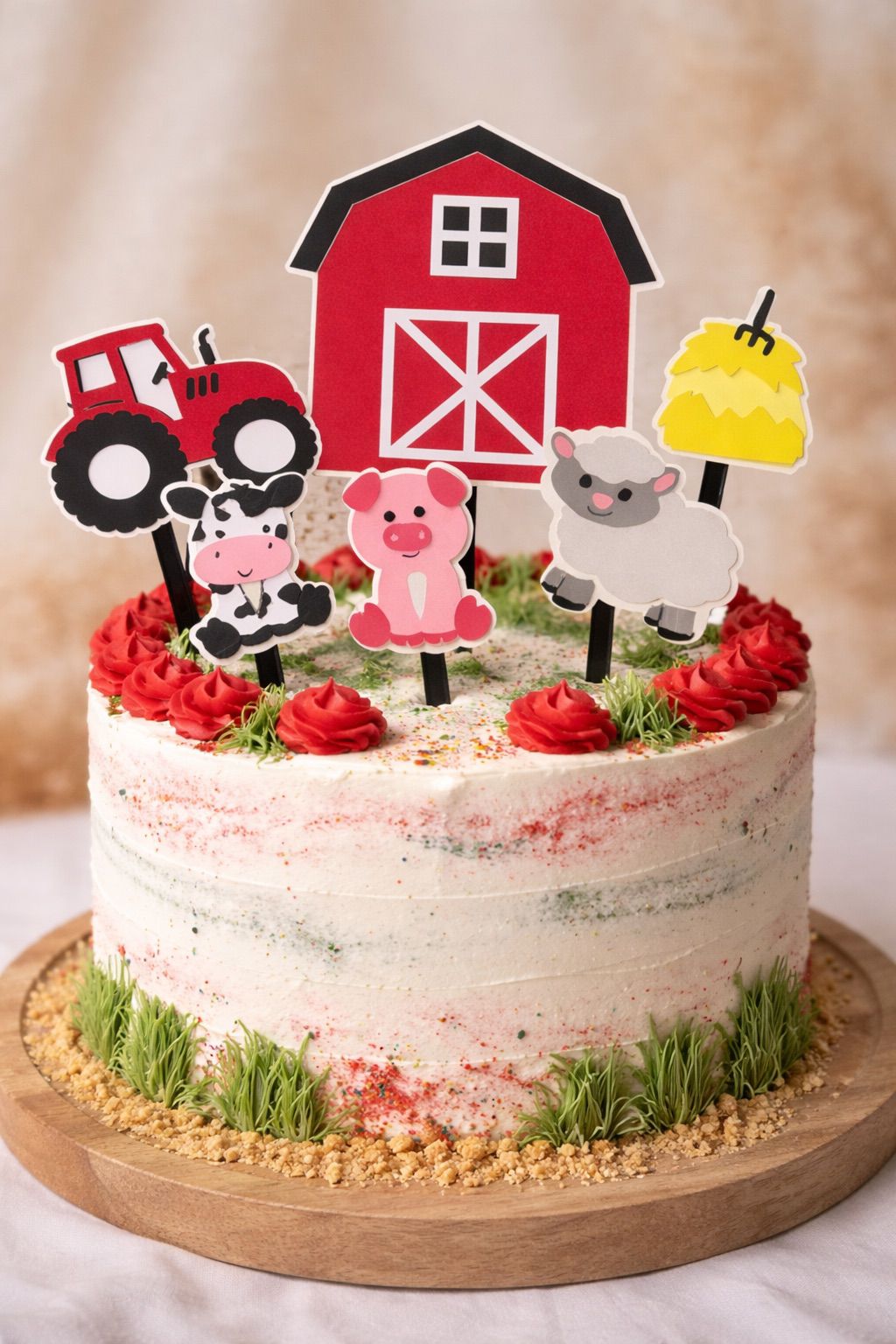 Boerderij Taart Topper Set