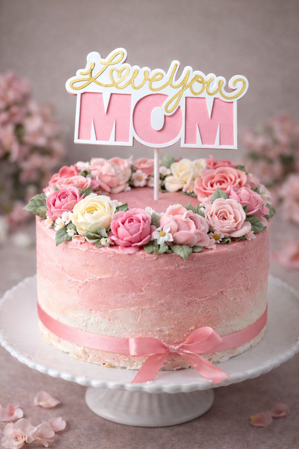 Moederdag MOM Taart Topper