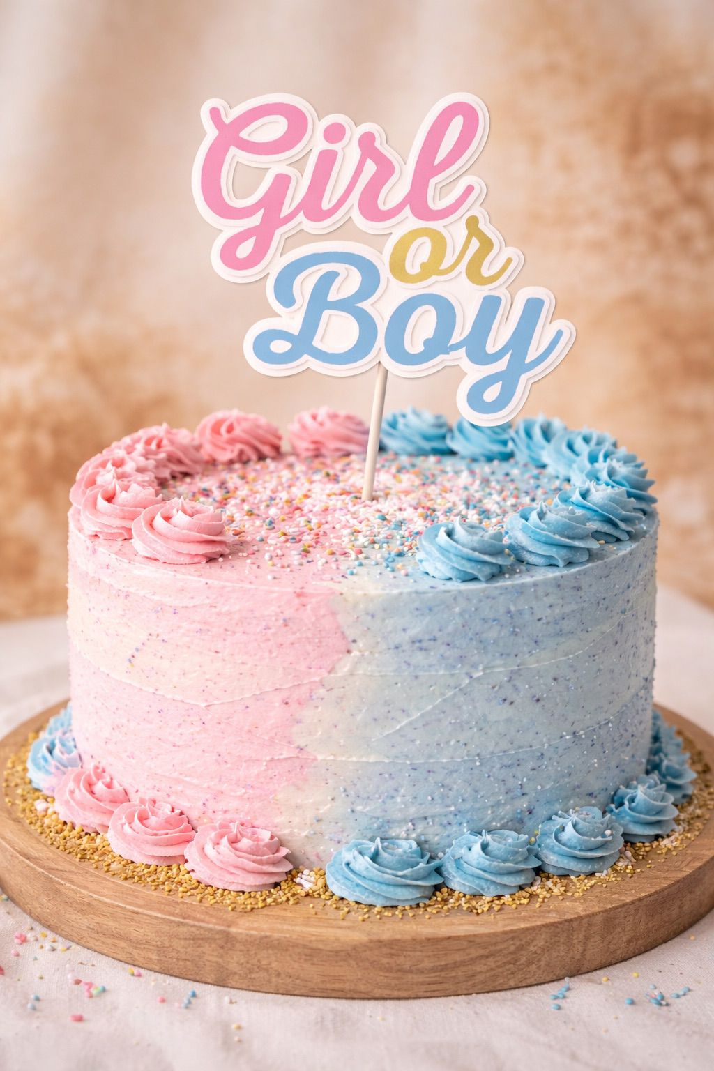 Girl of Boy Taart Topper