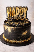 Happy Birthday – Taart Topper – Goldy
