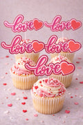 Love – Cupcake Toppers (6x)